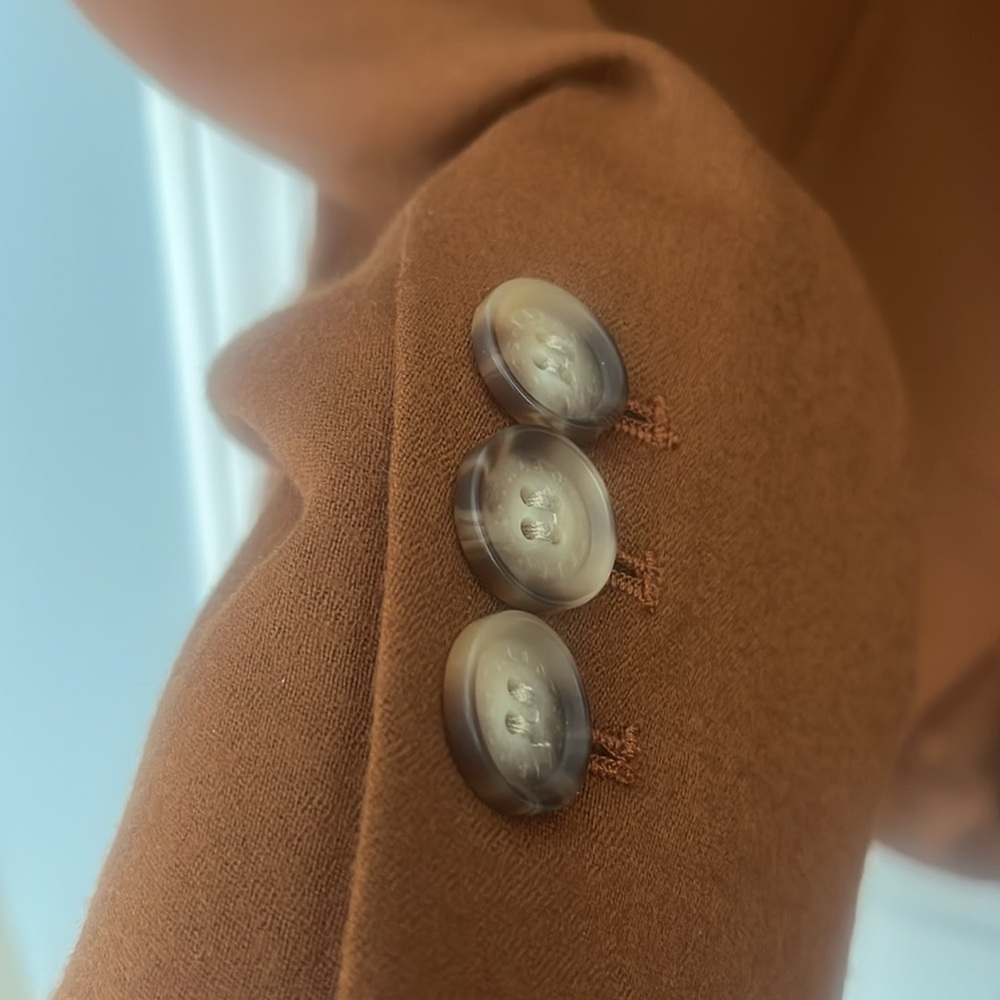 Talbots Rust-Brown Women's Tailored Blazer - Picture 3 of 5